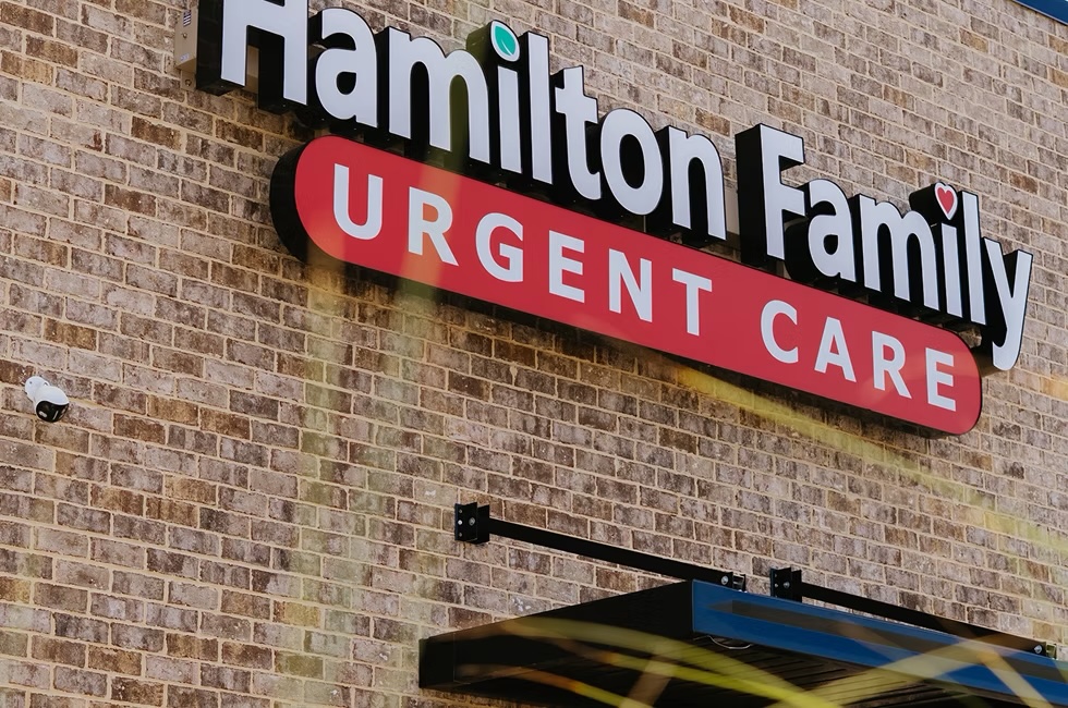 Hamilton Family Urgent Care sign