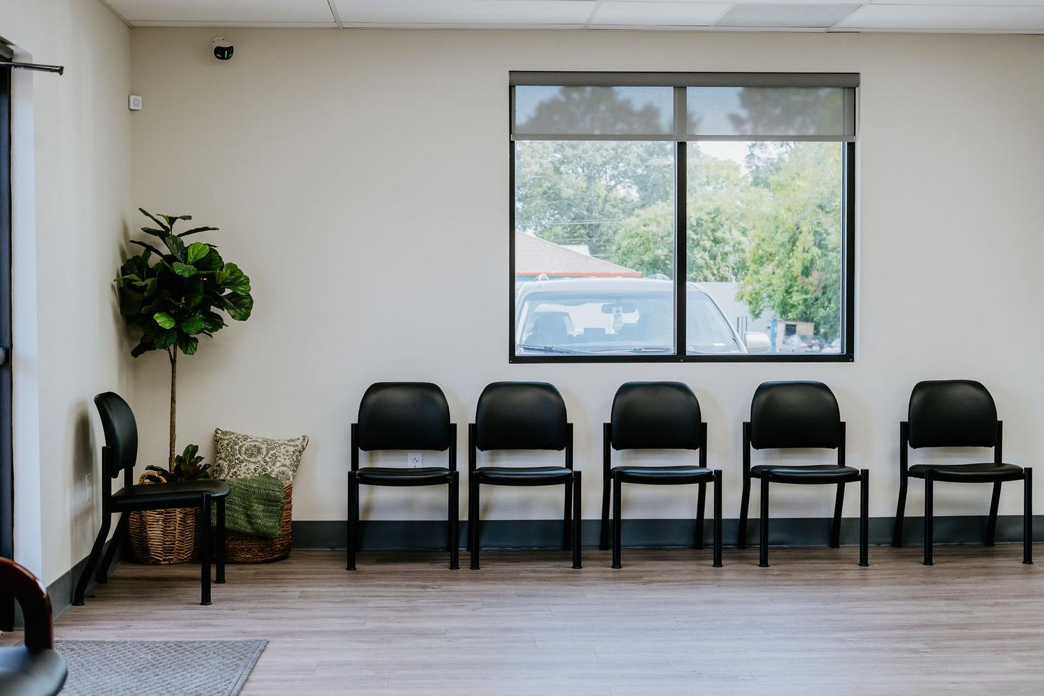 The waiting room at the Florence clinic